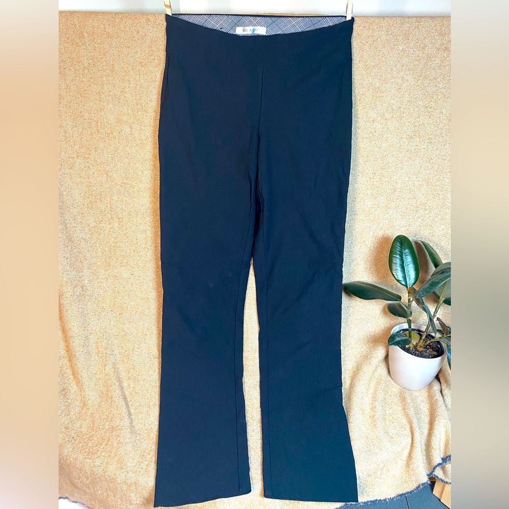 S.C.&CO Black Straight Leg Stretch Pant